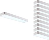 LED Batten 120cm 45W Hangend WIT (10 stuks) - Wit licht