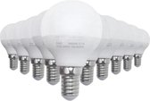 E14 LED-lamp 8W 220V G45 300 ° (10 stuks) - Wit licht - Overig - Pack de 10 - Wit Neutre 4000K - 5500K - SILUMEN