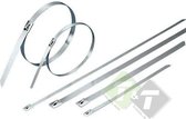RVS kabelbinders, tiewraps 6 delig, Bundelbandje, bindbandjes