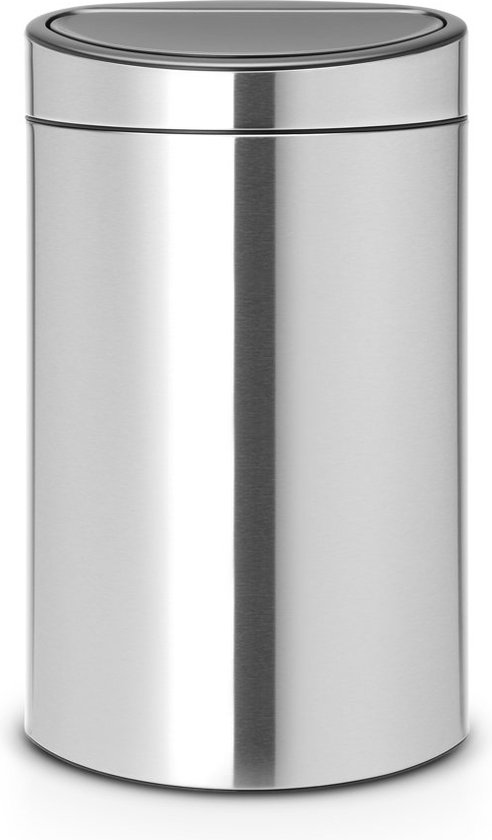 Brabantia Touch Bin Prullenbak - 40 liter - Matt Steel Fingerprint Proof