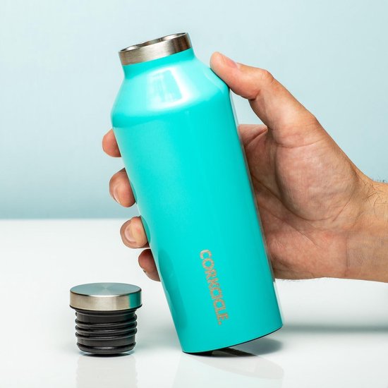 Corkcicle Canteen Thermosfles 270 Ml - Glanzend Turquoise | bol.com