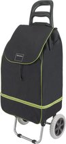Metaltex Lily Boodschappentrolley - 45-53 l - 30 kg - met 2 wielen - Zwart en Groen