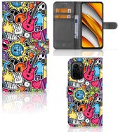 Telefoonhoesje Portemonnee Poco F3 | Xiaomi Mi 11i GSM Hoesje Punk Rock