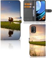 Smartphone Hoesje Xiaomi Redmi 9T | Poco M3 Flip Case Koe