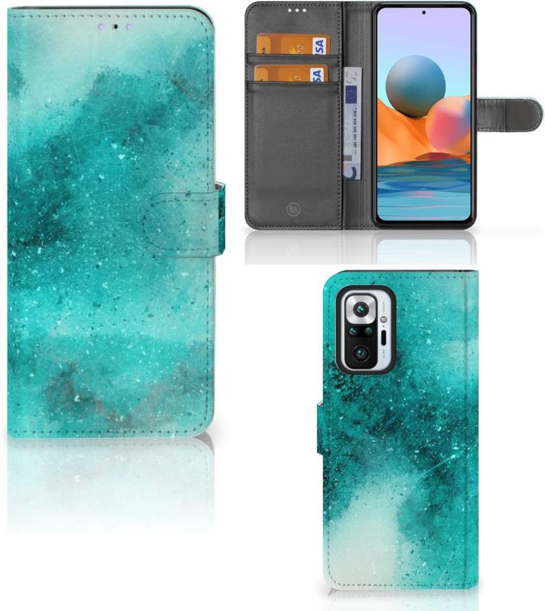 Hoesje Xiaomi Redmi Note 10 Pro Painting Blue