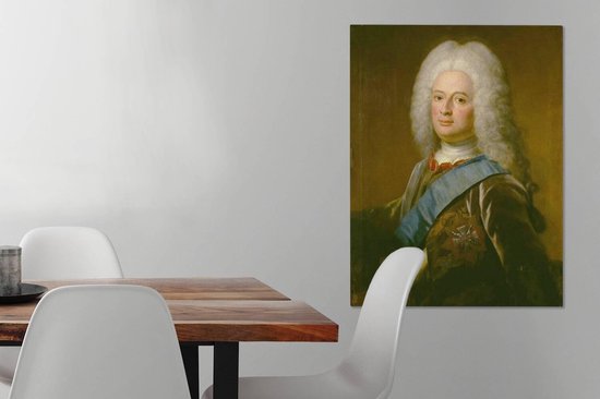 Peintures sur toile - Wilhelm VIII, landgrave de Hesse- Kassel - peinture de Philip van Dijk - 60x80 cm - Décoration murale