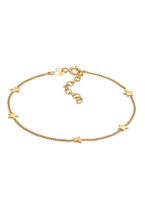 Elli Dames Armband Dames Star Necklace Astro Look Trend verstelbaar in 925 Sterling Silver Gold Plated