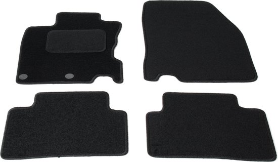 Tapis de sol personnalisés - tissu noir - adaptés pour Nissan Qashqai J11 à  partir de 2013 | bol