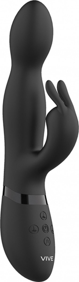 VIVE by Shots - Niva - Rotating Rabbit Vibrator - Black — cadeau in Cadeau-ideeën - foto 6