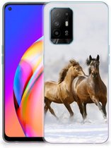 Smartphone hoesje OPPO A94 5G | Reno5 Z TPU Case Paarden