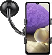 Shop4 - Samsung Galaxy A32 5G Autohouder Raam Klem Breed Zwart