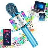 microfoon kinderen - ZINAPS microfoons voor Kids Wireless Bluetooth microfoon, draagbare handheld Toy Karaoke Microfoon Luidspreker, Huis KTV-speler met opname functie, compatibel met Android