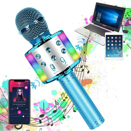 Ijveraar eerste samenvoegen microfoon kinderen - ZINAPS microfoons voor Kids Wireless Bluetooth  microfoon,... | bol.com