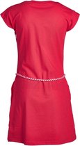 Meisjes jurk dubbele print rood | Maat 104/4Y