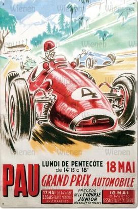 Affiche Formule 1 - Le Baron Rouge 30 x 40 cm AUTO-MOTO