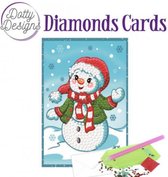 Dotty Design Diamonds Cards Happy Snowmen DDDC1005