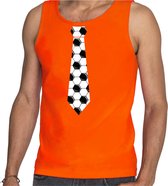 Oranje fan tanktop voor heren - voetbal stropdas - Holland / Nederland supporter - EK/ WK kleding / outfit M