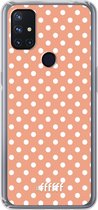 6F hoesje - geschikt voor OnePlus Nord N10 5G -  Transparant TPU Case - Peachy Dots #ffffff