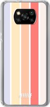 6F hoesje - geschikt voor Xiaomi Poco X3 Pro -  Transparant TPU Case - Vertical Pastel Party #ffffff