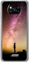 6F hoesje - geschikt voor Xiaomi Poco X3 Pro -  Transparant TPU Case - Watching the Stars #ffffff