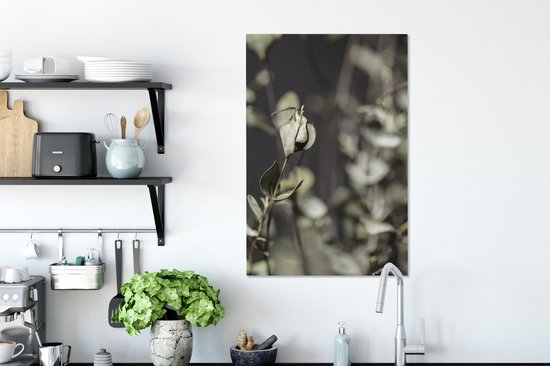 Toile de branches d'eucalyptus séchées 40x60 cm - Tirage photo sur toile (Décoration murale salon / chambre) / Peintures Fleurs sur toile