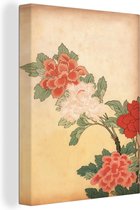 Peintures sur toile - Gravure japonaise vintage - 90x120 cm - Décoration murale