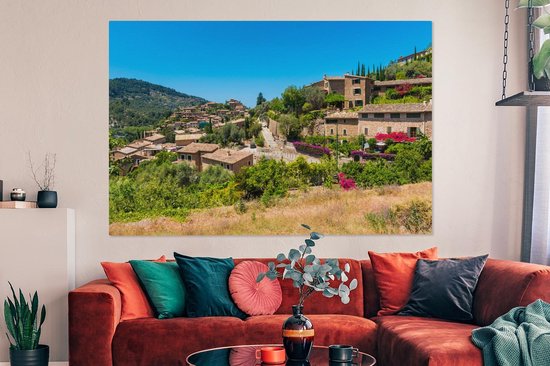 Peintures sur Toile - Village à Majorque - 150x100 cm - Décoration murale