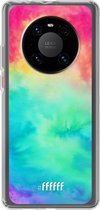 6F hoesje - geschikt voor Huawei P40 Pro -  Transparant TPU Case - Rainbow Tie Dye #ffffff