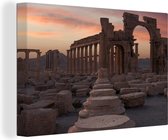 Peintures sur toile - Les ruines romaines avec une colonnade - 150x100 cm - Art Décoration murale
