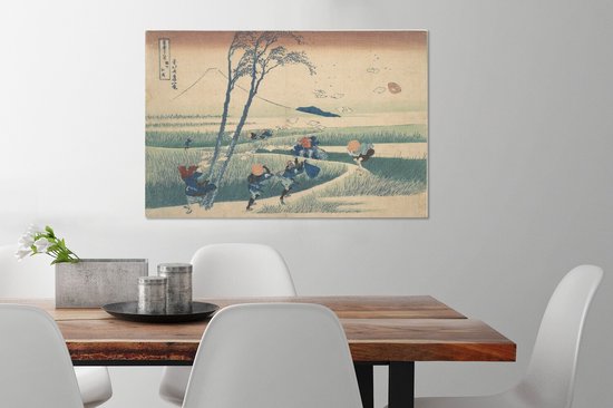 Ejiri dans la province de Suruga - peinture de Katsushika Hokusai 90x60 cm - Tirage photo sur toile (Décoration murale salon / chambre)