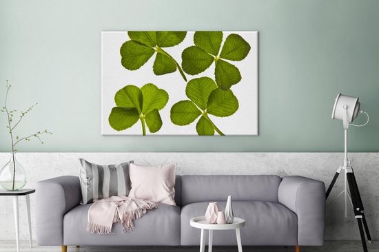 Peintures sur toile - Trèfle à quatre feuilles - 120x80 cm - Art Décoration murale