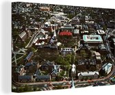 Photo aérienne de l'Université de Harvard dans la toile American Cambridge 30x20 cm - petit - Tirage photo sur toile (Décoration murale salon / chambre)