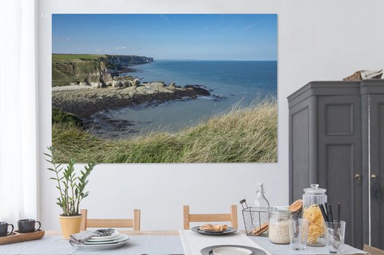 Peinture sur toile Roches calcaires dans le parc national des North York Moors en Angleterre - 150x100 cm - Décoration murale