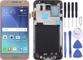 TFT-materiaal LCD-scherm en digitizer volledige montage met frame voor Galaxy J5 (2015) / J500F (goud)