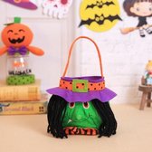 2 STKS Halloween Decoraties Kinderen Vakantie Candy Bag Tote Bag Feestjurk Up Props Bag (WS36 A Witch)