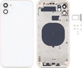 Behuizingsdeksel achterkant met uiterlijk imitatie van iP12 voor iPhone 11 (wit)
