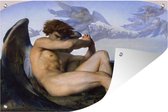 Muurdecoratie Gevallen engel - schilderij van Alexandre Cabanel - 180x120 cm - Tuinposter - Tuindoek - Buitenposter