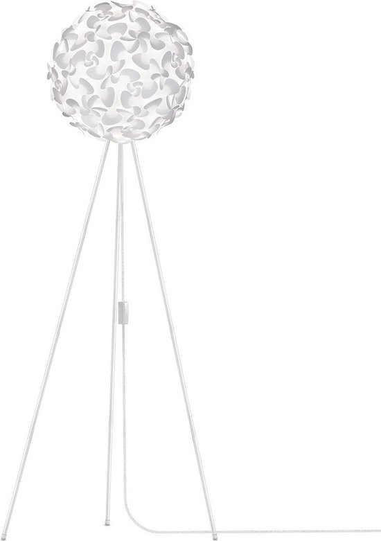 Lampadaire Umage Lora - Ø45 cm - Wit - avec base blanche