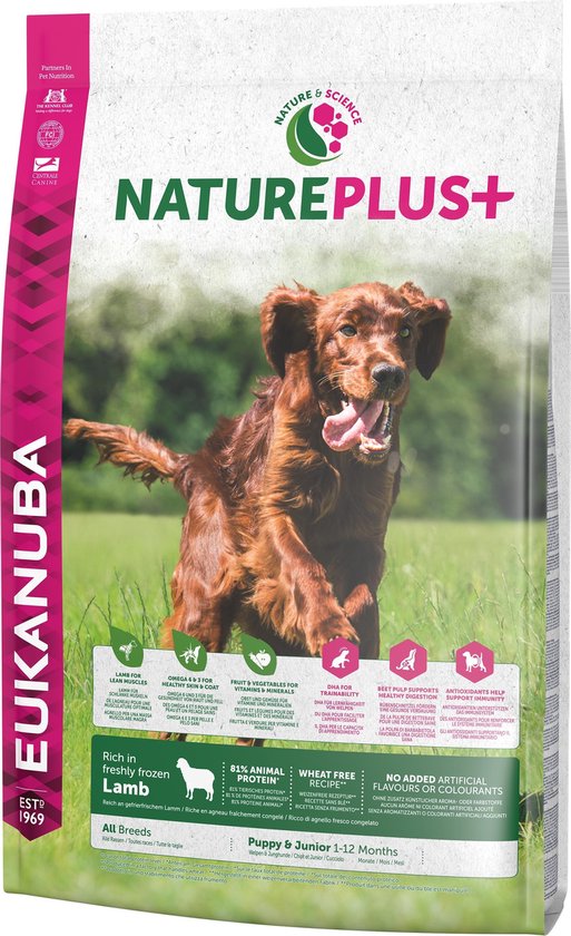 Eukanuba Puppybrokken Nature+ Lam 10kg