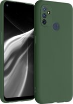 kwmobile telefoonhoesje voor OnePlus Nord N100 - Hoesje voor smartphone - Back cover in donkergroen