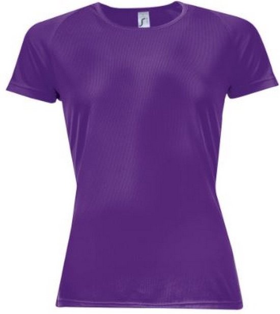 SOLS Dames/dames Sportief T-Shirt met korte mouwen (Donkerpaars)
