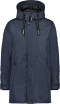 Purewhite -  Heren Regular Fit Parka  Jas  - Blauw - Maat XL