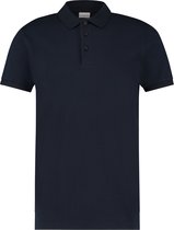 Purewhite -  Heren Slim Fit    Polo  - Blauw - Maat M