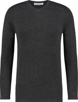 Purewhite -  Heren Regular Fit  Essential Trui  - Grijs - Maat XXL