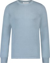 Purewhite -  Heren Regular Fit  Essential Trui  - Blauw - Maat L
