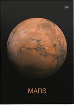 Valles Marineris-halfrond van Mars, NASA Science - Foto op Forex - 50 x 70 cm (B2)
