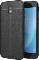 Samsung Galaxy J5 (2017) Hoesje - Mobigear - Luxury Serie - TPU Backcover - Zwart - Hoesje Geschikt Voor Samsung Galaxy J5 (2017)