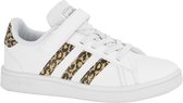 adidas Witte adidas Grand Court sneaker panterprint - Maat 35