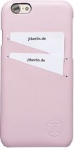 Apple iPhone SE (2020) Hoesje - JT Berlin - LederCover Card Serie - Echt Leer Backcover - Roze - Hoesje Geschikt Voor Apple iPhone SE (2020)