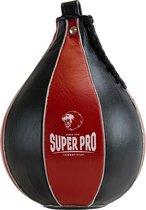 Super Pro Lederen Speedball Zwart/Rood